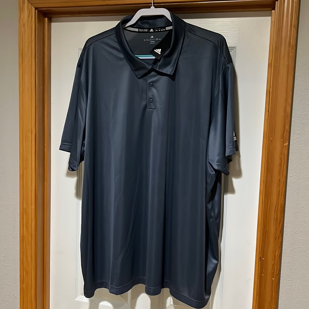 Adidas Polo - Sz 4X - Gray